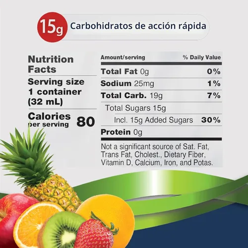Miniatura 3 de TRUEplus Bolsa de gel de glucosa, sabor a ponche de frutas, 0.53 oz de carbohidratos de acción rápida, sin grasa, sin gluten, soporte rápido
