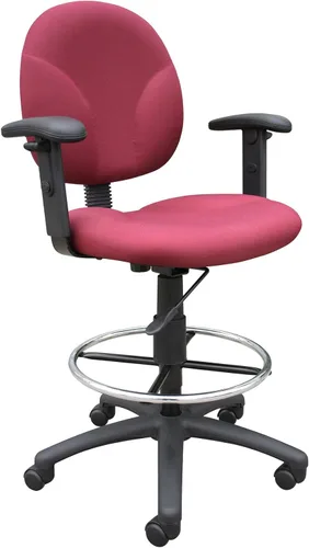 Miniatura 11 de Boss Office Products Stand Up Caressoft Taburete de dibujo sin brazos en negro