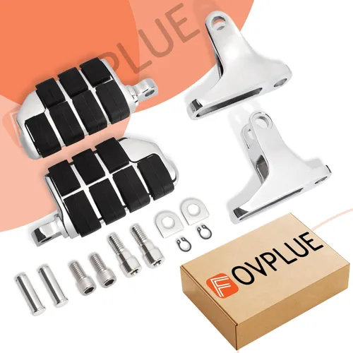 Miniatura 7 de FOVPLUE Mini estribo de pasajero, estriberas de pasajero con kit de montaje para Harley Touring 1993-2025, para CVO Electra Glide Road Glide Road