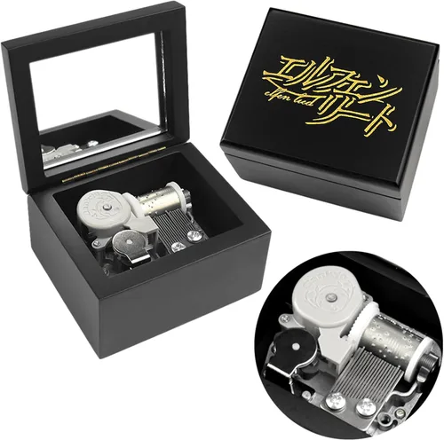 Miniatura 9 de Sinzyo Caja de Música de Madera Tallada de Cuerda Caja Musical Regalo para Navidad, Cumpleaños, Día de San Valentín