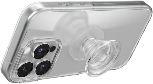Miniatura 4 de Agarre para teléfono PopSockets con soporte expansible, agarre adhesivo - Transparente