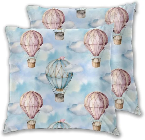 Miniatura 26 de Juego de 2 fundas de almohada para sofá, oficina, dormitorio, decoración del hogar, 18 x 18 pulgadas
