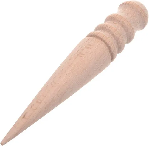 Miniatura 3 de Batino Juego de 3 piezas de cuero de madera maciza para manualidades, bruñido de varios tamaños, para herramienta de trabajo de artesanía en cuero