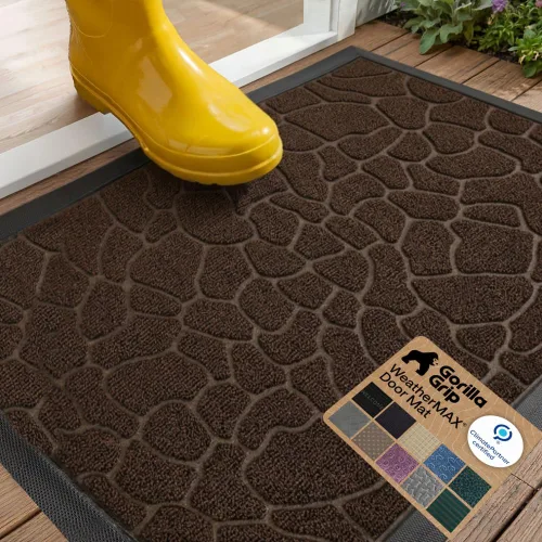 Miniatura 91 de Gorilla Grip - Tapete WeatherMax todoterreno 100% impermeable, caucho natural, resistente a manchas y decoloración, perfil bajo, interior y Grafito
