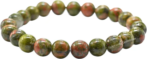 Miniatura 632 de Amazing Gemstone Pulsera de cristal para mujeres y hombres, pulsera de cristal curativo de protección, pulsera elástica con cuentas de piedras