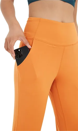 Miniatura 5 de Pantalones deportivos de cintura alta con bolsillos para mujer, pantalones deportivos cónicos para correr, yoga, entrenamiento, atléticos