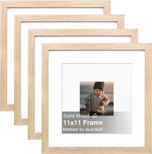 Miniatura 46 de KINLINK 3.5x5 Picture Frame, Ash Black Solid Wood Frame with Plexiglass for Table Top and Wall Mounting, Photo Frame for Horizontal or Vertical