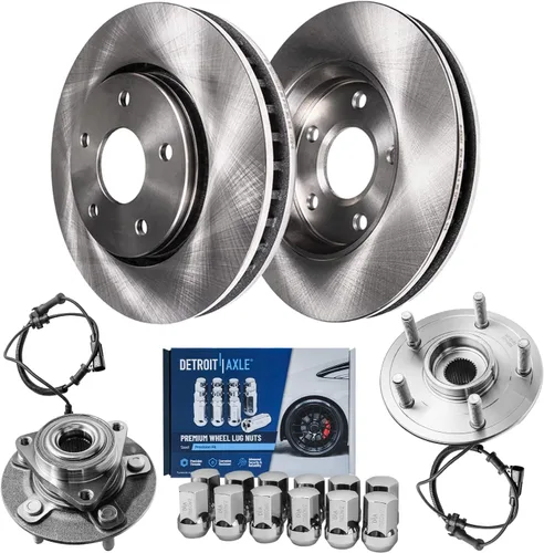 Miniatura 33 de Detroit Axle - Rotores de freno delanteros para Lexus GS350 GS430 GS450h GS460 IS200t IS250 IS300 IS350 Reemplazo de rotores de freno perforados