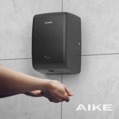 Miniatura 6 de AIKE UL aprobado compacto Jet secador de manos con cable duro, 1350W 120V negro mate modelo AK2803D