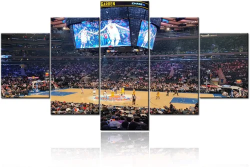 Miniatura 28 de Decoración de sala deportiva Memphis Grizzlies Imágenes para sala de estar, el foro FedEx en Memphis, pinturas de Tennessee, 5 piezas, lienzo, arte