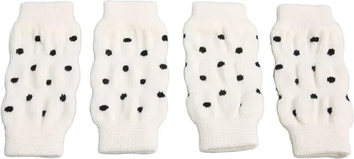 Miniatura 8 de Dog Elbow Protector, 4PCS Pet Leg Sleeves Knitted Leg Support Wraps with Polka Dot Design for Small Medium Dogs (S)