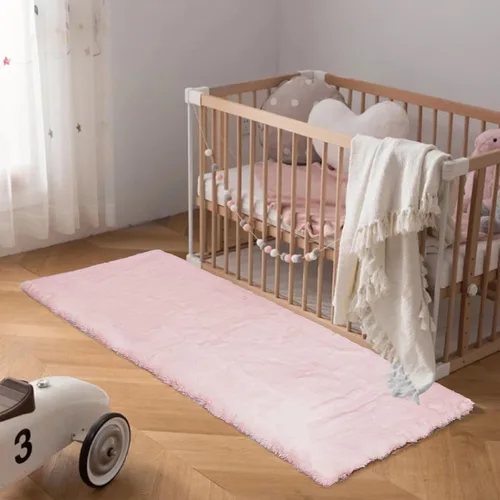 Miniatura 18 de Latepis Alfombra Pequeña Negra Esponjosa 2x3 pies Manta de Piel Sintética de Conejo Alfombra Suave Lavable Alfombras Peludas Shag para Dormitorio