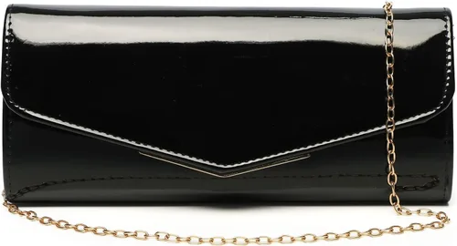 Miniatura 2 de Monederos de mano color piel para mujer, bolso de charol rojo, bolso sobre de charol negro para boda, fiesta, regalo, viajes