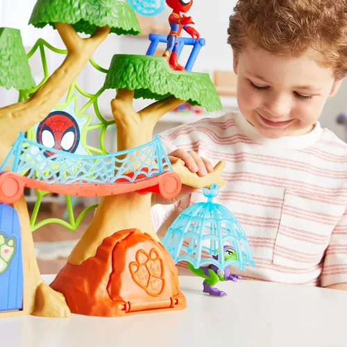 Miniatura 7 de Spidey and HIS Amazing Friends Marvel Dino-Webs Treehouse Super Hero Playset