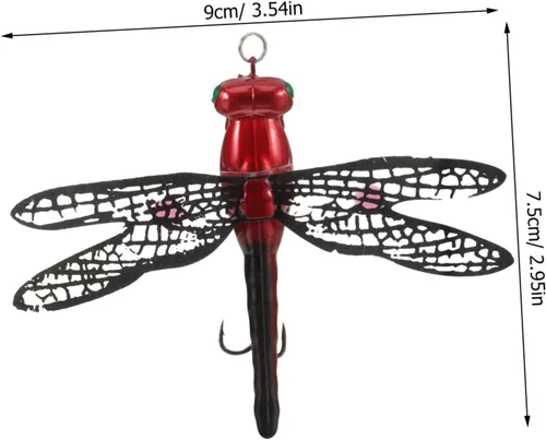 Miniatura 4 de VANZACK 3 unids Señuelo Libélula Pesca Anzuelos de Pesca Equipo Equipo de Pesca Bass Equipo de Pesca Bass Señuelos de Pesca Agua Salada Señuelos
