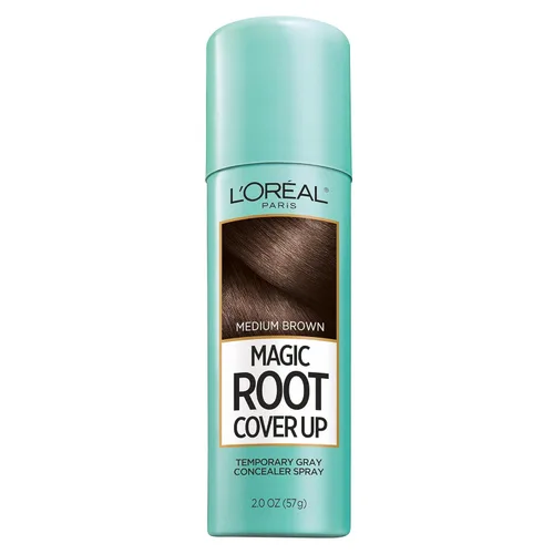 Tinte cubre raíces L 'Oreal Paris Cabello Color , Total 1, Marrón medio