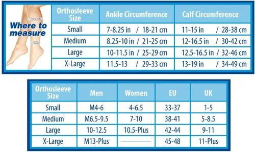 Miniatura 3 de OrthoSleeve - Calcetines de compresión de grado médico para hombres y mujeres, 15-20 mmHg (pequeño, azul marino)