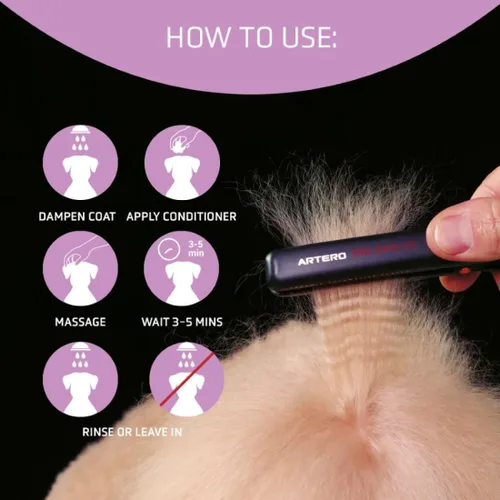 Miniatura 2 de Artero Protein Vital Acondicionador para perros y gatos – Hidratación profunda y reparación con proteínas de seda – Acondicionador profesional