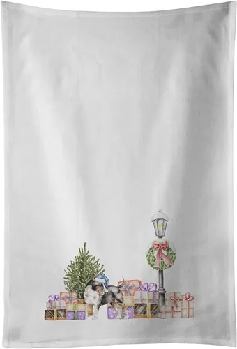 Miniatura 70 de Caroline's Treasures CK8100WTKT - Juego de 2 toallas de cocina con diseño de bulldog francés con diseño de país de las maravillas navideñas
