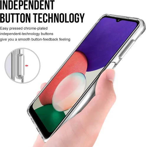 Miniatura 4 de Funda transparente para teléfono celular, Samsung Galaxy A13 5G/4G [protección militar contra caídas, ajuste delgado, sin amarillamiento]