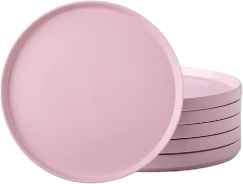 Miniatura 13 de AmorArc Juego de Platos de Aperitivo de Cerámica, Juego de 6, Platos de Gres Hechos a Mano de 21 cm para Postre, Ensalada, Aperitivo, Cena, Apto