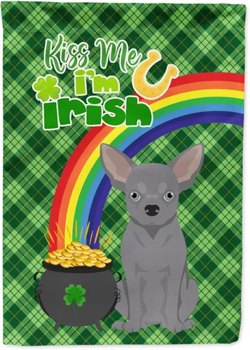 Miniatura 192 de Caroline's Treasures WDK4731GF - Bandera decorativa para jardín del día de San Patricio, color negro y tostado, Airedale Terrier, para jardín