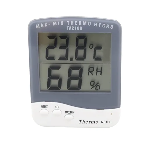 Othmro Termómetro digital TA218D para interiores, monitor de humedad, termómetro de temperatura, termómetro digital para hogar, oficina, humidores,