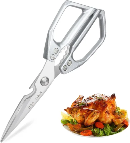 Miniatura 8 de Tijeras de cocina, tijeras de aves de corral resistentes, tijeras de aves de corral de acero inoxidable para pavo, pollo, Acción de Gracias, día