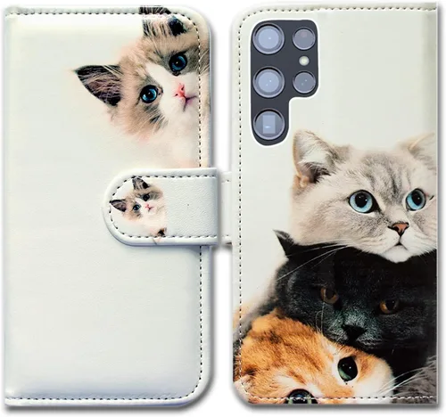 Miniatura 20 de Bcov Funda para Galaxy S22 Ultra, linda libélula de cuero con tapa para teléfono con ranura para tarjetas, soporte para Samsung Galaxy S22 Ultra 5G