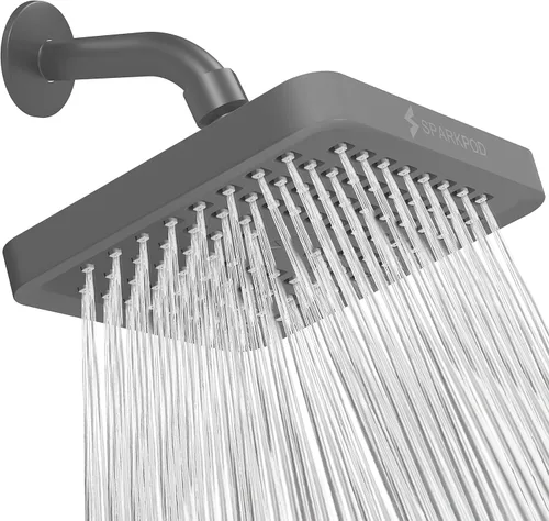 Miniatura 27 de SparkPod Cabezal de regadera – Lluvia de alta presión – Diseño de lujo de calidad premium – Instalación en 1 minuto – Reemplazo ajustable de fácil