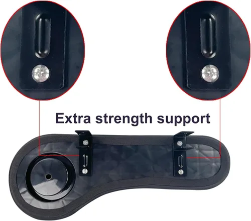 Miniatura 4 de Huskey Parts Company Reposabrazos traseros para carrito de golf, cojines negros con portavasos compatibles con EZGO Club CAR Yamaha