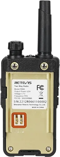 Miniatura 9 de Retevis RB66 Walkie Talkie de 1 hora de carga rápida, radios portátiles FRS bidireccionales con auricular, carga USB-C, linterna, diseño