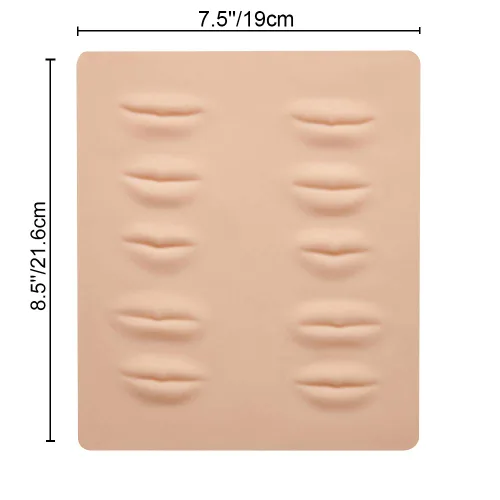 Miniatura 2 de Tatuaje Práctica de la Piel 3D Microblading Piel Para Labios Maquillaje Permanente Cejas Y Labios Silicona Piel Tatuaje Entrenamiento por Labio-3