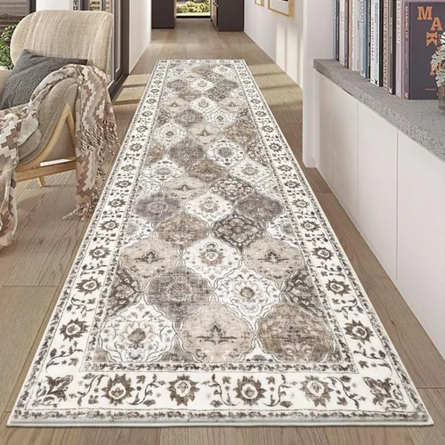 Miniatura 26 de HEBE Alfombra Pasillo 2'x10' Lavable Vintage Desgastada Alfombras de Área Antideslizante Alfombra de Lavandería Boho Alfombras de Piso para Pasillos