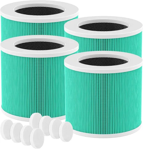 Miniatura 51 de Filtro de repuesto HE401 para purificador de aire Shark 4 compatible con purificador de aire con ventilador Shark 4 HE400, HE401C, HE401NP, HE402