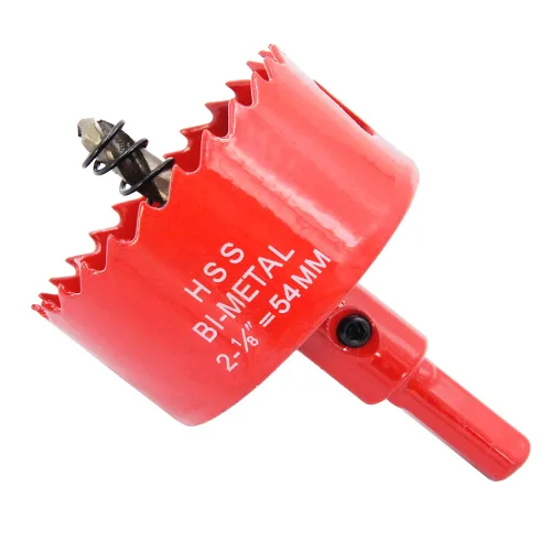 Miniatura 44 de Broca bimetálica para taladro, cortador de orificios HSS con eje para madera y metal