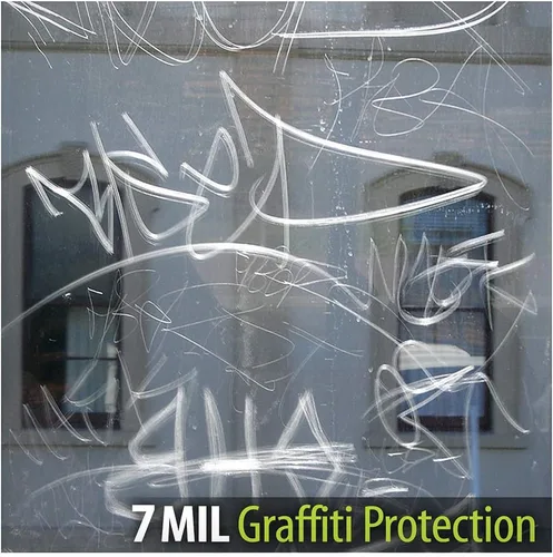 Miniatura 5 de BDF AG7M - Película de protección de grafiti para ventana, 7 mil, transparente, 12 pulgadas x 14 pies