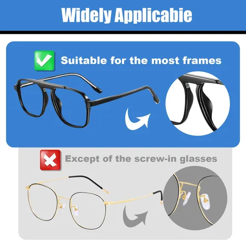 Miniatura 5 de 20 pares de almohadillas de nariz para lentes – 0.039 pulgadas de silicona ultra fina antideslizante para pegar en la nariz, almohadillas adhesivas