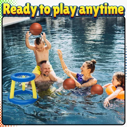 Miniatura 6 de Mini Basketball Set for Kids - 6 Inch (5 Pack) w/Hand Pump - Small Size Indoor Mini Hoop Balls for Toddlers - Over The Door Basketball Games, Indoor
