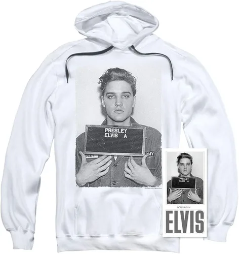 Miniatura 2 de Popfunk Elvis Presley Signature Heartthrob Music Pullover Sudadera con capucha y pegatinas