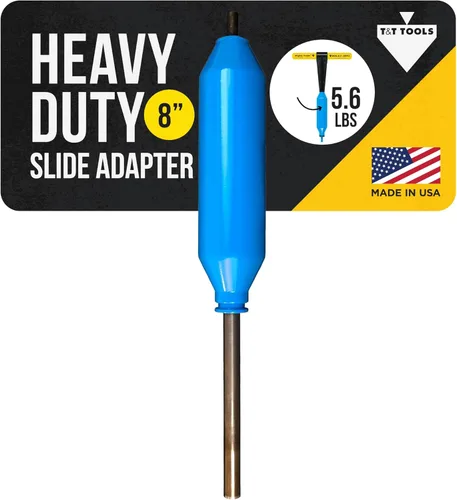 T&T Tools - Adaptador deslizante de sonda potente resistente, adaptador de martillo deslizante de 6 pulgadas para varillas de sondeo, sonda de suelo