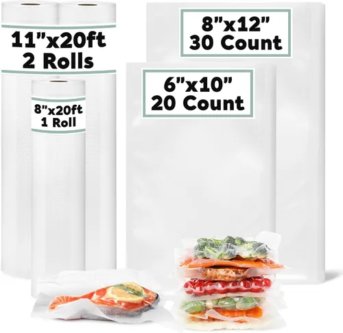 Miniatura 8 de Avid Armor bolsas comerciales para envasar al vacío, libres de BPA, ideales para Sous Vide. Paquete de 100 unidades., Transparente