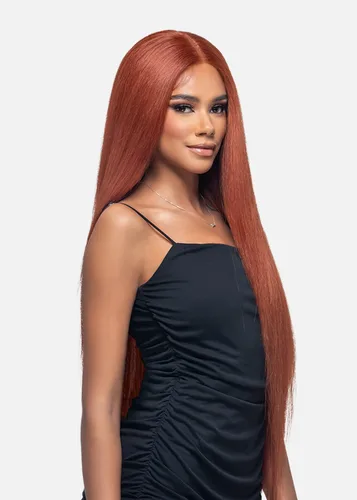 Miniatura 2 de Vivica A. Fox WNB-1, mezcla de cabello humano, peluca de encaje frontal, color 1, negro azabache