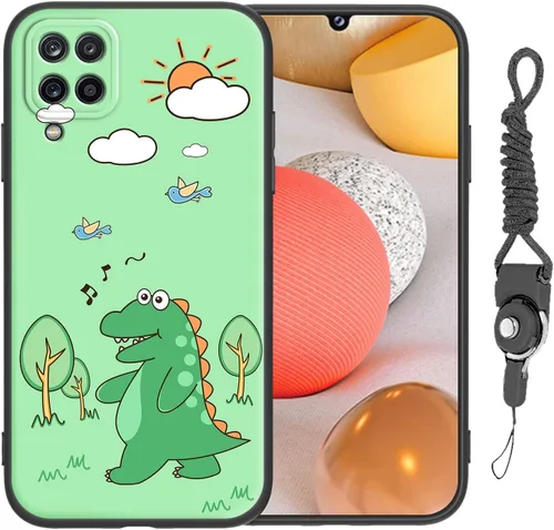 Miniatura 19 de Funda para Galaxy A51 5G (no compatible con la versión A51 4G) con correa de cordón, para niñas y mujeres, diseño lindo de anime, funda de silicona
