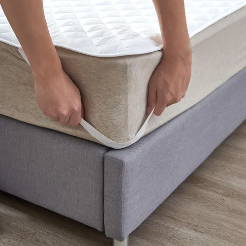 Miniatura 3 de Elif Protector de colchón de tamaño individual, impermeable, acolchado con correas elásticas para niños, suave y cómodo, transpirable, sin vinilo