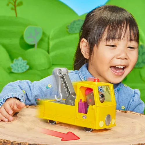 Miniatura 9 de Peppa Pig Juego de vehículos de construcción y figuras de camión de remolque del abuelo, juguetes preescolares para niños y niñas de 3 años