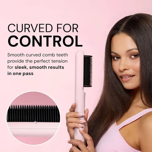 Miniatura 5 de L'ANGE HAIR SteamSmooth - Peine alisador de vapor Cepillo de vapor con infusión de aceite de coco para resultados elegantes y brillantes Control