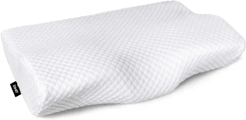 Miniatura 11 de ZAMAT Almohada de Espuma Viscoelástica de Contorno para Alivio del Dolor de Cuello, Almohada Cervical Ergonómica Ajustable para Dormir, Almohada Gris