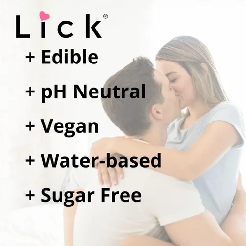 Miniatura 6 de Lick Aceite de masaje con sabor a duraznos y crema, aceite de masaje comestible inspirado en postres dulces con vitamina E, deslizamiento suave