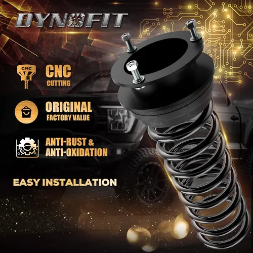 Miniatura 3 de Dynofit Kits de elevación de nivelación de 2 pulgadas para 4WD Dodge Ram 2500/3500 (1994-2013), suspensión delantera Kit de nivel de 2 pulgadas